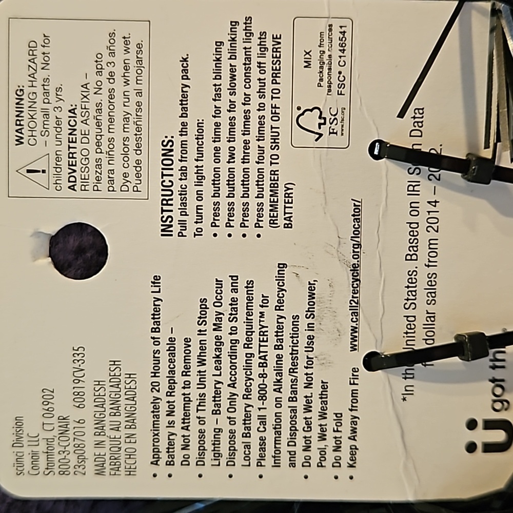 Glam-O-Ween Halloween Black Cat Headband Orange Glitter Ears Light-Up Blinking - Picture 3 of 7